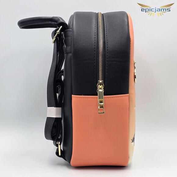 Disney Winnie The Pooh Orange Pumpkins Halloween Mini Backpack Bag New - Picture 4 of 6